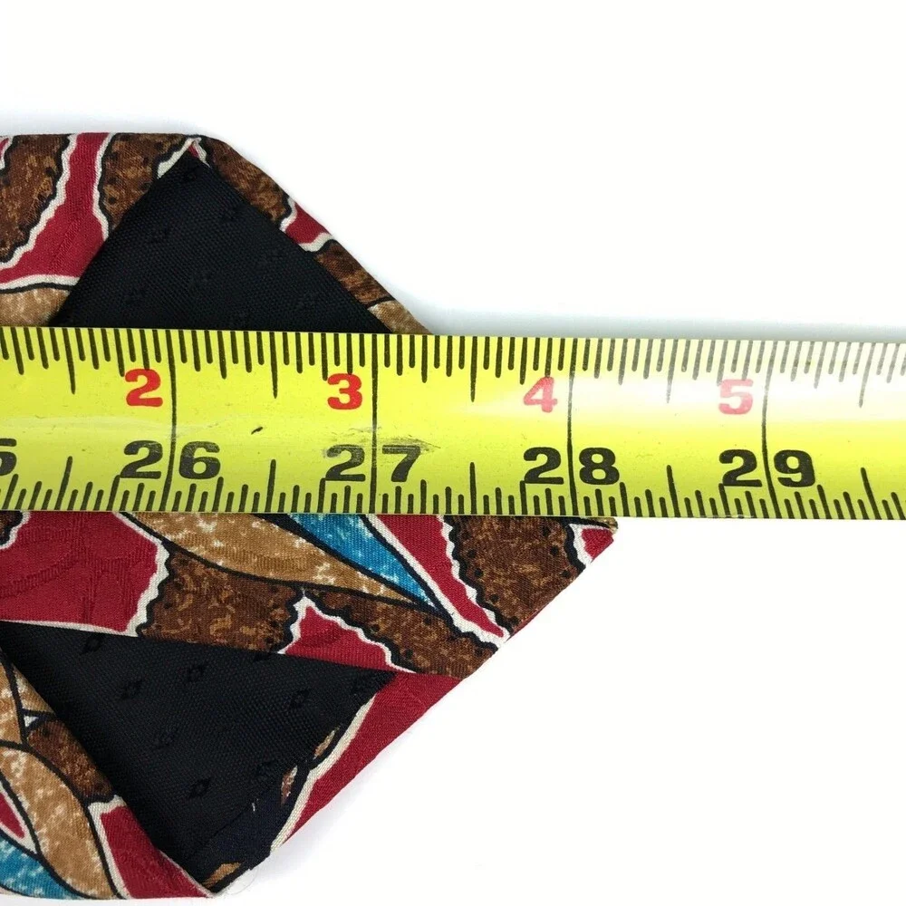 Mario Valentino Men's 100% Silk Multi-Color Floral Flower Elegant Necktie Tie
